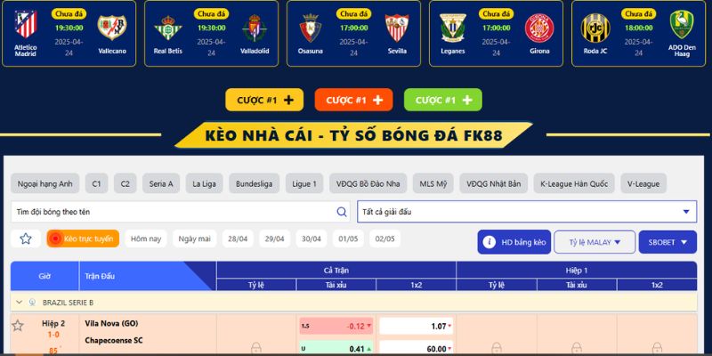 FK88 là nhà cái cá cược trực tuyến uy tín hàng đầu